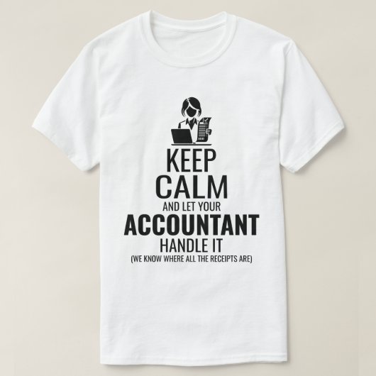 T-shirt Comptable comptable comptabilité comptable Finance (Design devant)