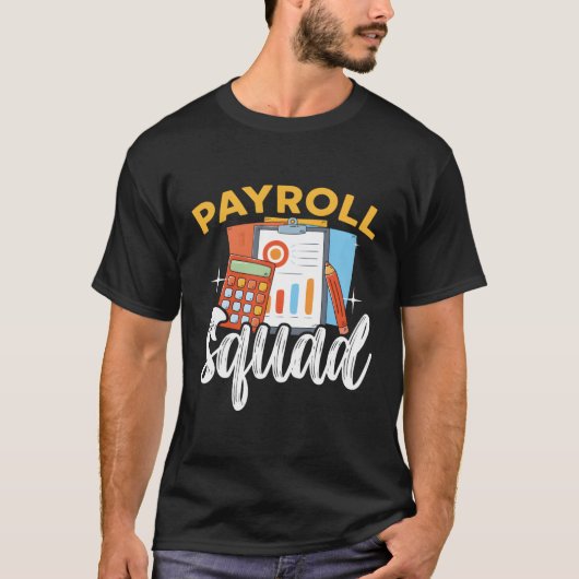 T-shirt Comptable comptable de l'escadron de paye (Devant)