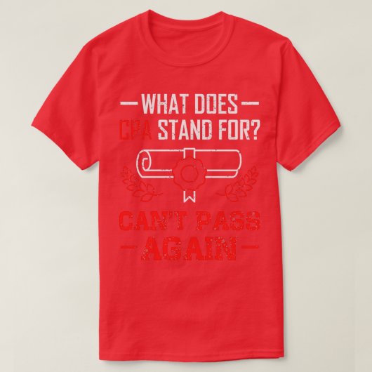 T-shirt Comptable comptable Humour comptable agréé CPA T (Design devant)