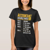 T-shirt Comptable Compte à taux horaire Comptable Comptabl (Devant)