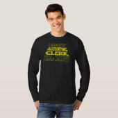 T-shirt Comptable Conception arrière de l'espace (Devant entier)