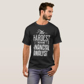 T-shirt Comptable d'analyste financier le plus travailleur (Devant entier)