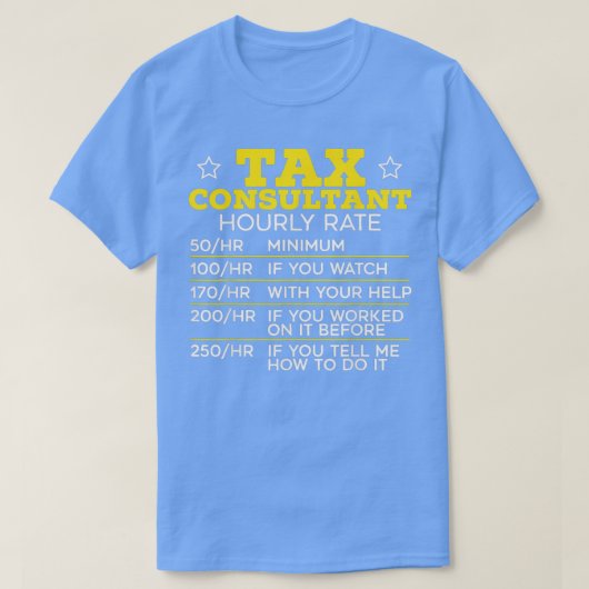 T-shirt Comptable de conseil fiscal Comptable Consultante  (Design devant)