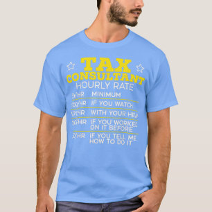 T-shirt Comptable de conseil fiscal Comptable Consultante