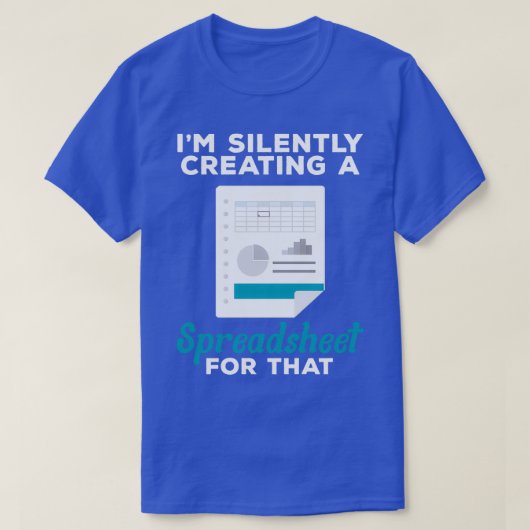 T-shirt Comptable de feuille de calcul CPA (Design devant)