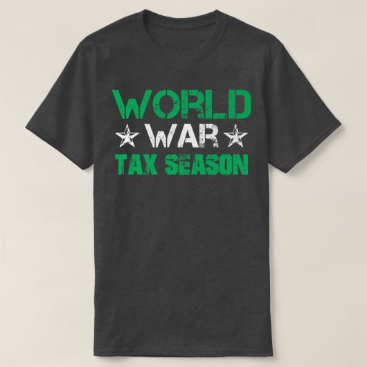 T-shirt Comptable de guerre de saison fiscale comptable CP (Design devant)