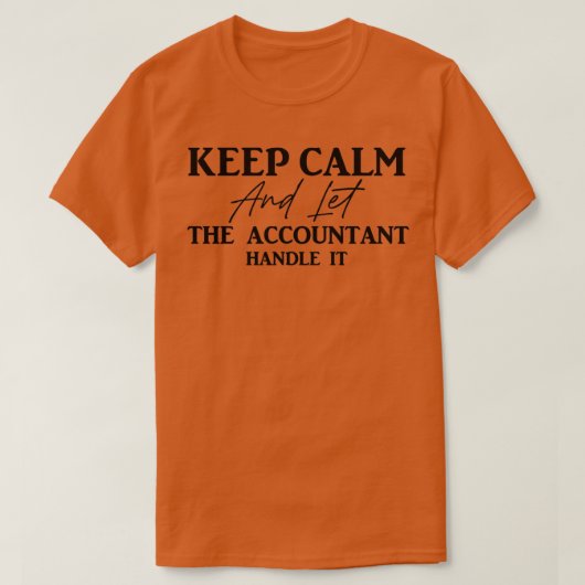 T-shirt comptable de nouveauté 6 (Design devant)