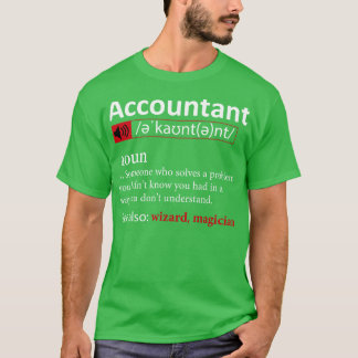 T-shirt Comptable Définition 1