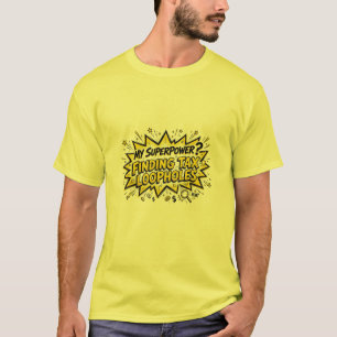 T-shirt Comptable drôle qui découvre des failles fiscales