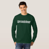 T-shirt Comptable drôle - Tableur (Devant entier)