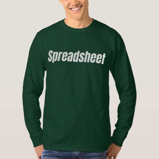 T-shirt Comptable drôle - Tableur (Devant)