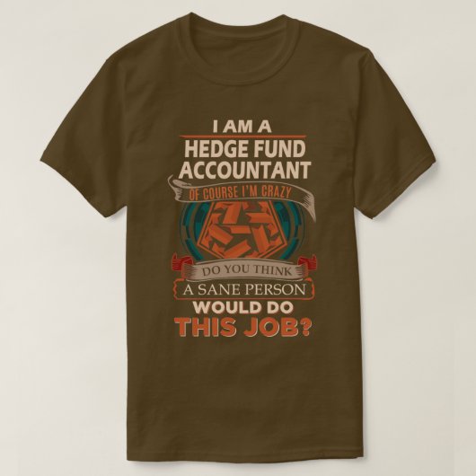 T-shirt Comptable du fonds de couverture - Volet personne (Design devant)