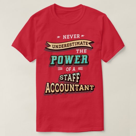 T-shirt Comptable du personnel 3 (Design devant)