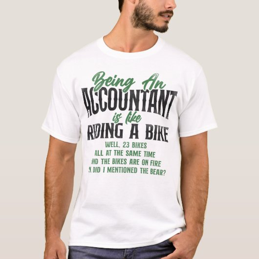 T-shirt Comptable Être Comptable Est Comme (Devant)