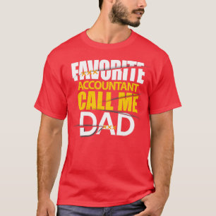 T-shirt Comptable favori appelez-moi papa