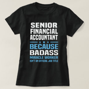 T-shirt Comptable financier principal