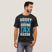 T-shirt Comptable fiscal drôle Désolé pour ce que j'ai dit (Devant entier)