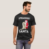 T-shirt Comptable fiscal ninja de feuille de calcul Compta (Devant entier)