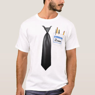 T-shirt Comptable Habille avec Cravate Confortable travail