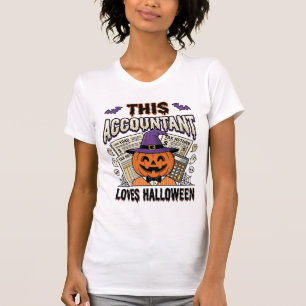 T-shirt Comptable Halloween Drôle Saison fiscale effrayant