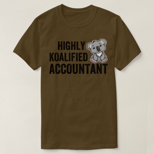 T-shirt comptable hautement qualifié 2 (Design devant)