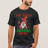 T-shirt Comptable Heureux Gnome Comptable de Noël Ch (Devant)