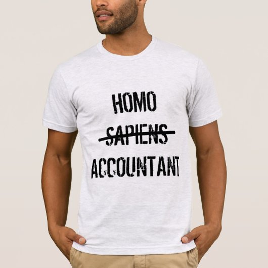 T-shirt "comptable Homo" (Devant)