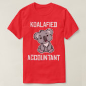 T-shirt Comptable Koalafied Funny Comptable comptable comp (Design devant)