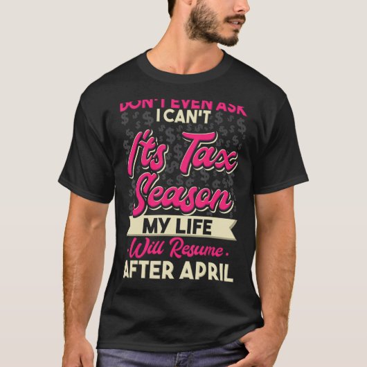 T-shirt Comptable L'AP ne demande même pas que je ne peux (Devant)