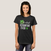 T-shirt Comptable Luckiest toujours comptable CPA St Patri (Devant entier)