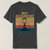 T-shirt comptable Meilleur comptable comptable Evercat com (Design devant)