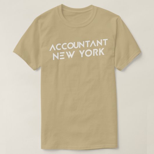 T-shirt Comptable New York White (Design devant)