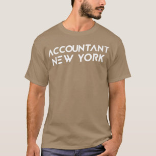 T-shirt Comptable New York White