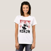 T-shirt Comptable Ninja Comptabilité CPA (Devant entier)