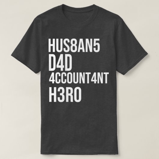 T-shirt Comptable Papa Comptable Père Idée cadeau (Design devant)