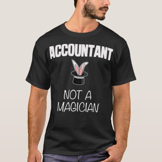 T-shirt Comptable Pas Un Magicien Comptabilité Profession (Devant)