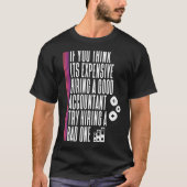 T-shirt Comptable pour femmes Comptable Comptable Cool Com (Devant)