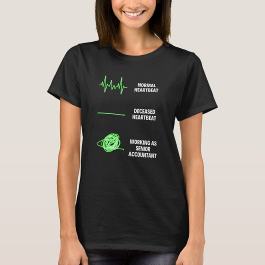 T-shirt Comptable professionnel senior Comptable (Devant)