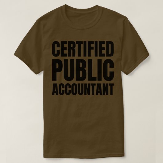 T-shirt Comptable public certifié 6 (Design devant)