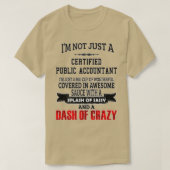 T-shirt Comptable Public Certifié Funny Certified Public (Design devant)
