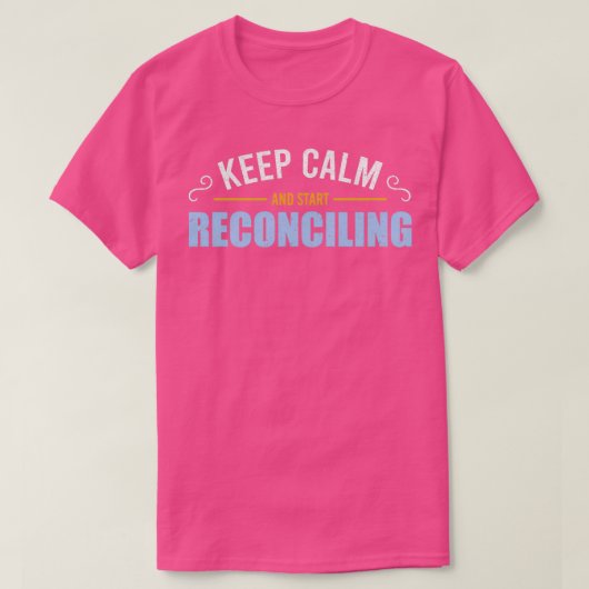 T-shirt Comptable Réconcilier les dons de profession (Design devant)