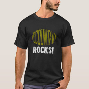 T-shirt Comptable Rocks Profession Travailleur de carrière