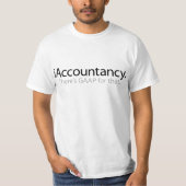 T-shirt Comptable sassy Parodie de la blague tech GAAP (Devant)