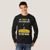 T-shirt Comptable sur la Lune (Devant entier)