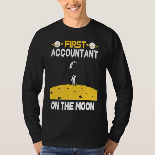 T-shirt Comptable sur la Lune (Devant)