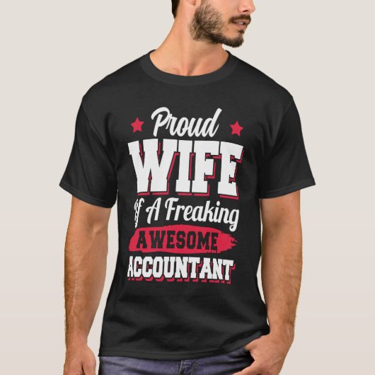 T-shirt Comptable Tenue De Comptes Comptable Épouse (Devant)