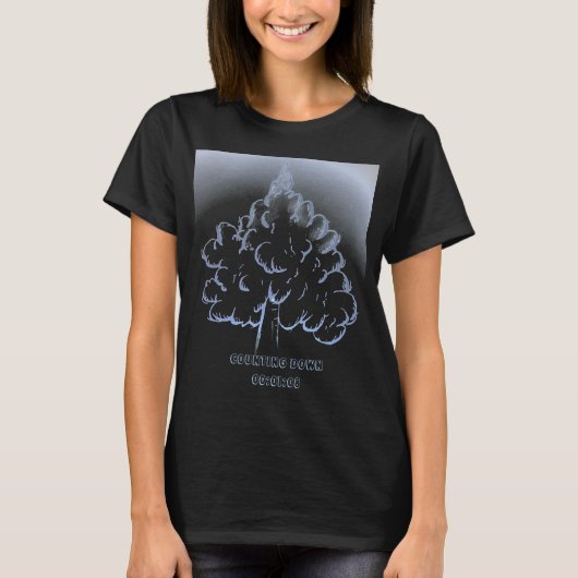 T-shirt Compte à rebours  00:01:08 (Devant)