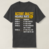 T-shirt Compte comptable comptable comptable comptable com (Design devant)