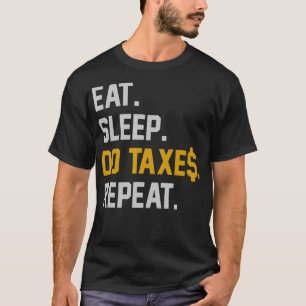 T-shirt Compte comptable comptable de vérification fiscal