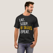 T-shirt Compte comptable comptable de vérification fiscale (Devant entier)